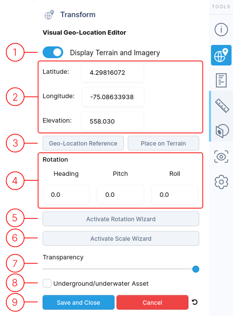 Visual Geo Location Editor