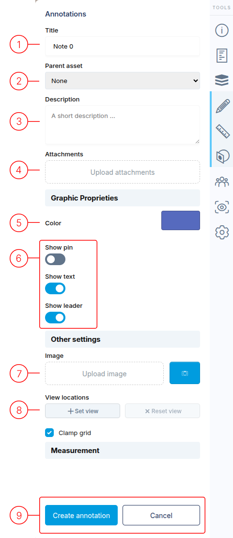 Draw Note Side Menu